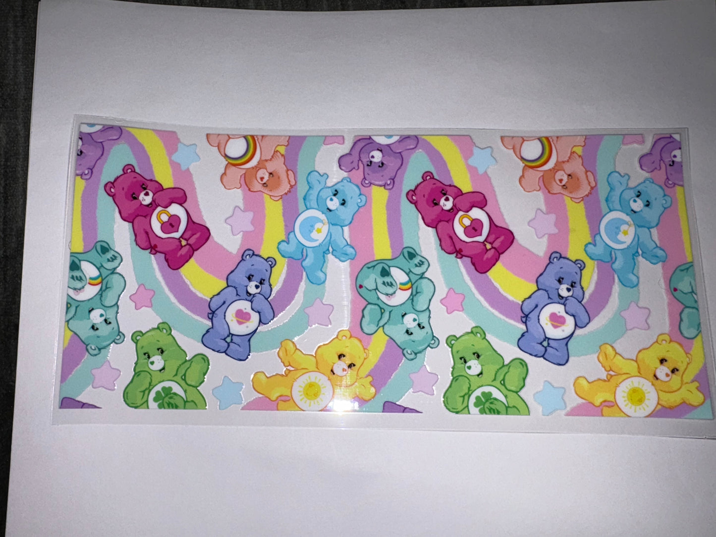 Care Bears Rainbow Cup Wrap DIY
