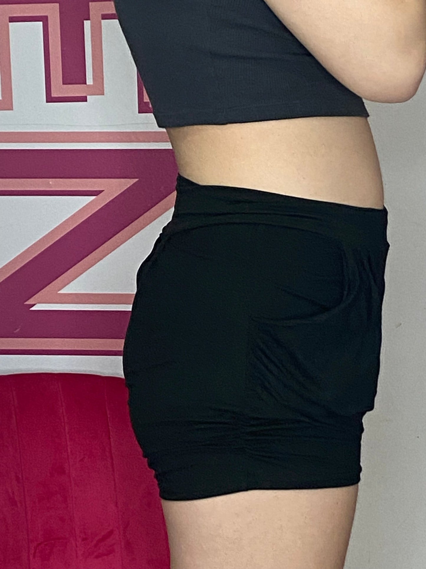 FINAL SALE Black Harlem Ladies Stretch Shorts
