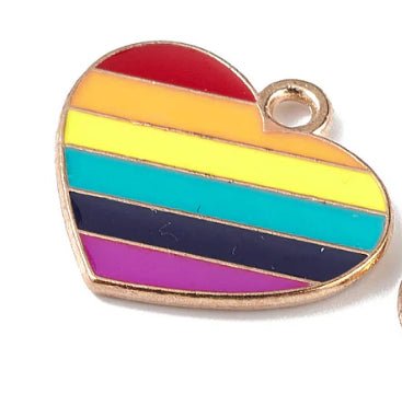 Pride Heart Charm