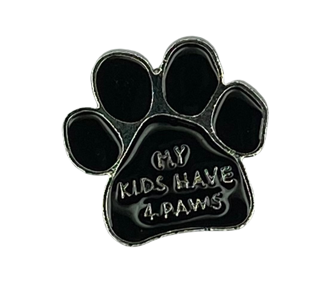 Broche en émail 4 pattes (chien/chat)