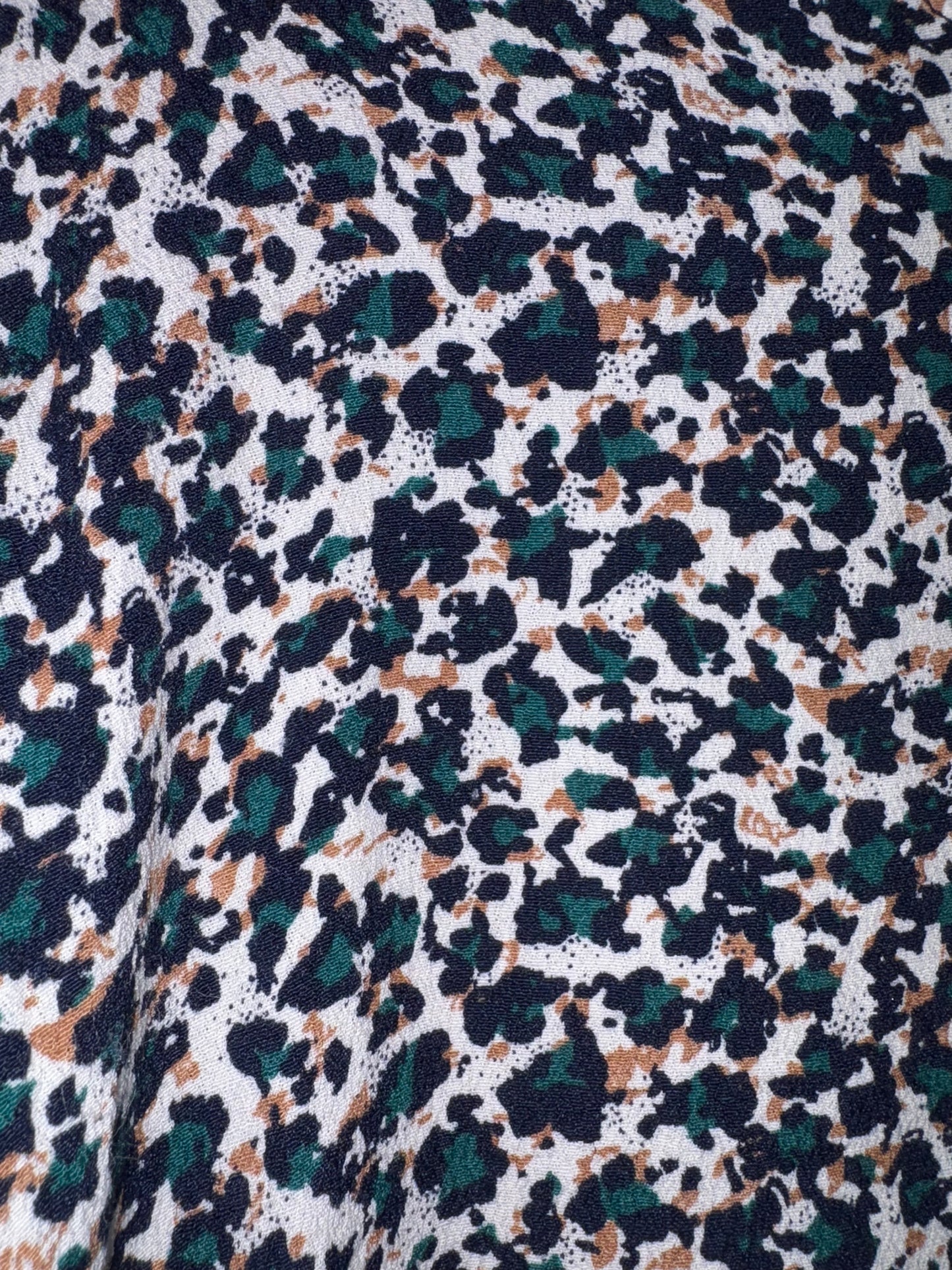 DEX | Teal Leopard Lace Women’s Tank Top Small 1012