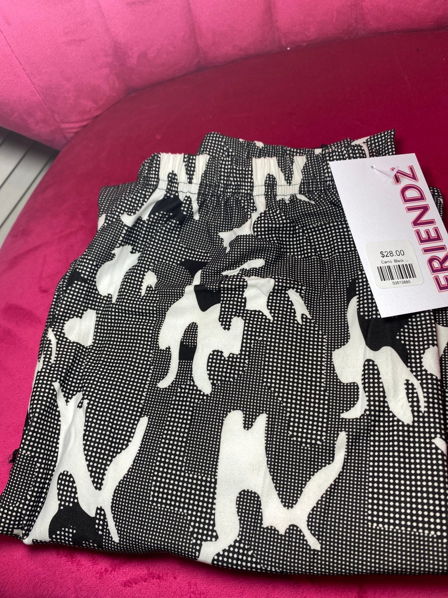 Camo Black & White Graffiti Leggings