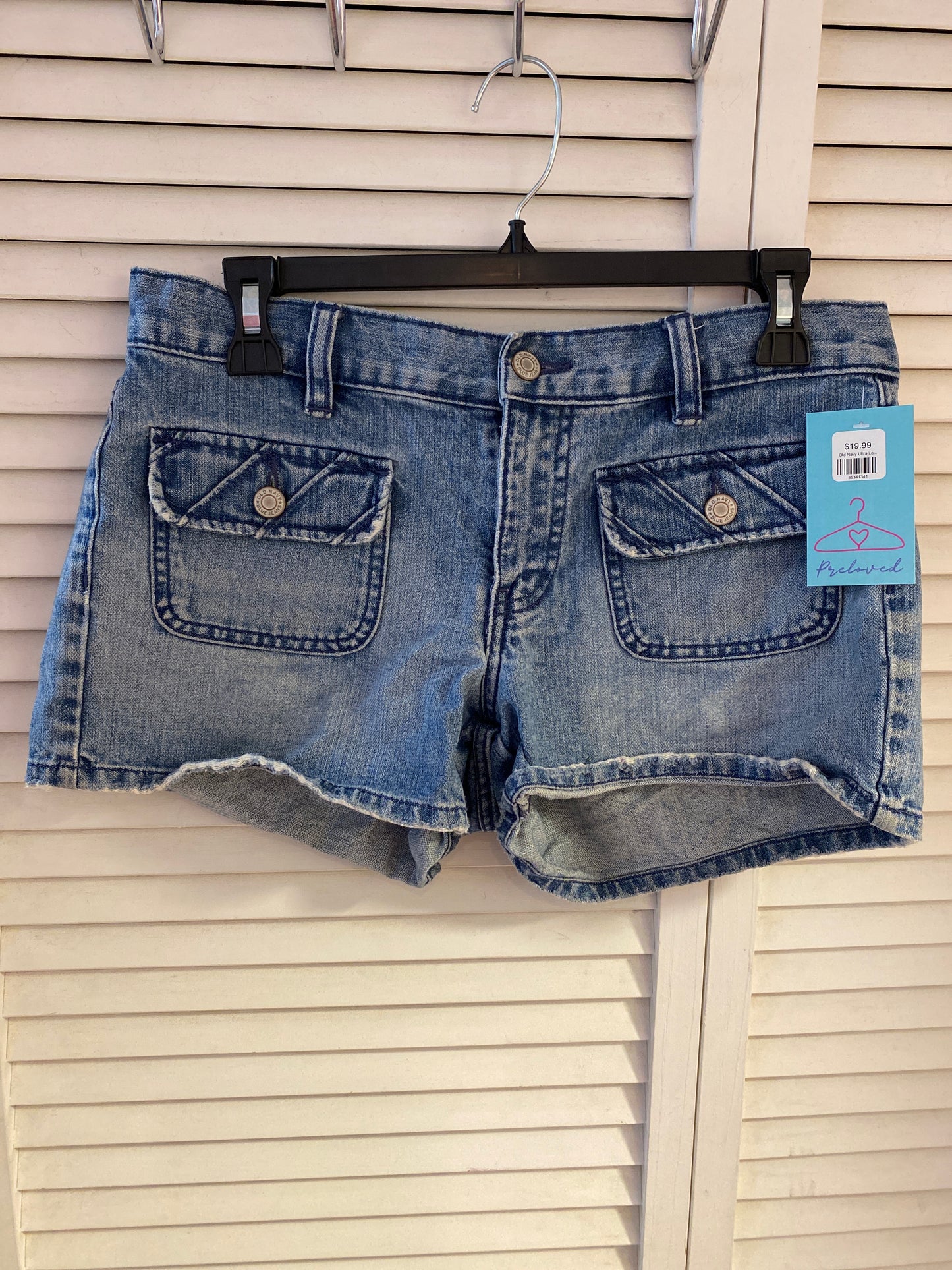 Old Navy Ultra Low Waist Jean Shorts Size 6