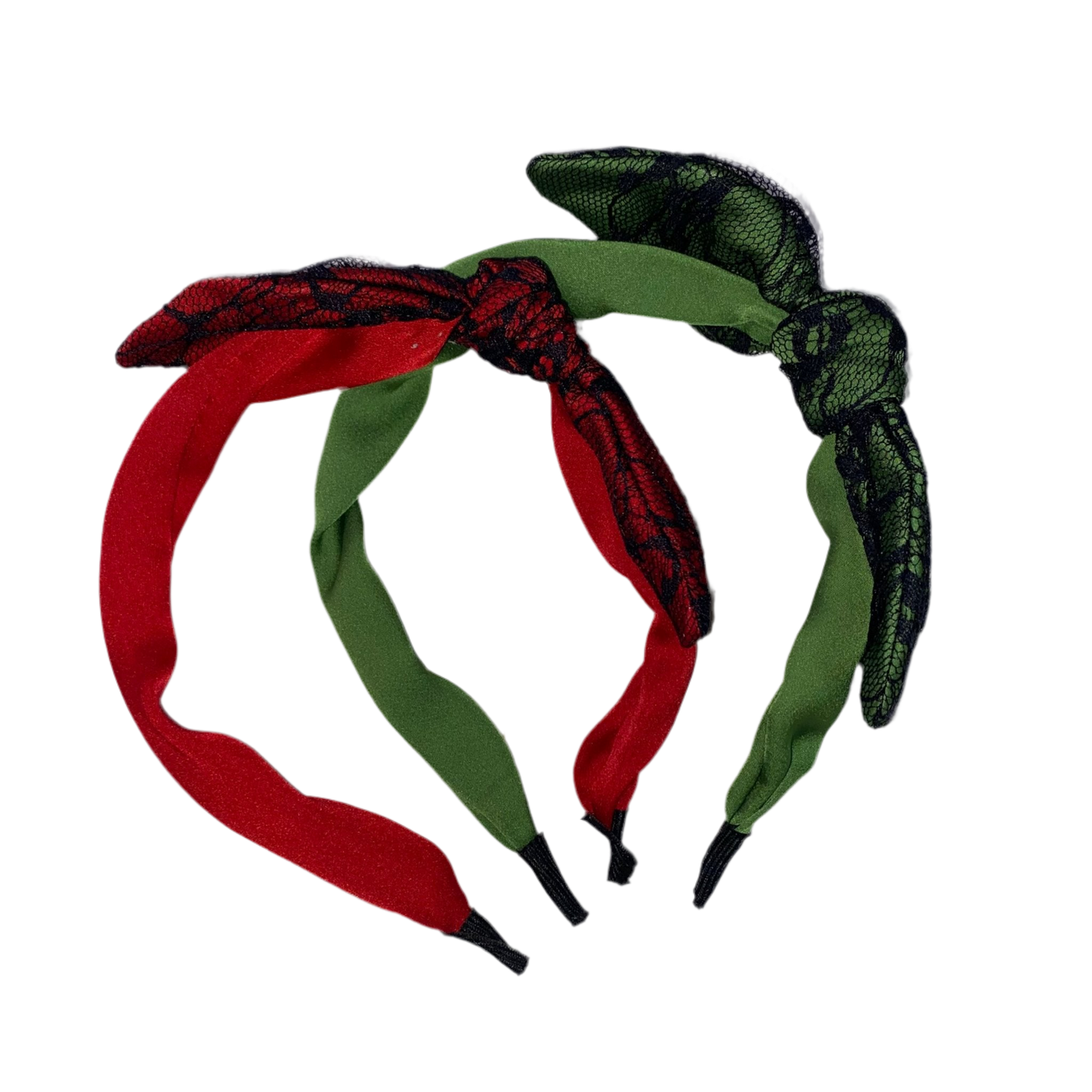 Wire Bow Holiday Christmas Hair Band (2 Colours)