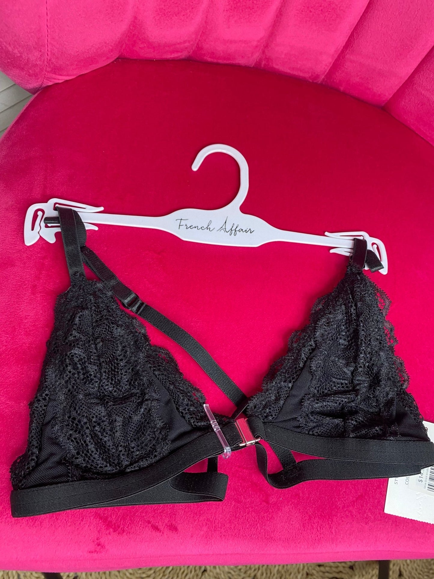 lace front enclosure bralette