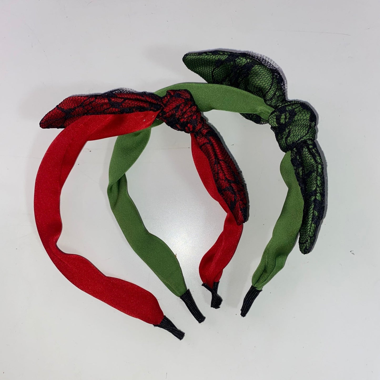 Wire Bow Holiday Christmas Hair Band (2 Colours)