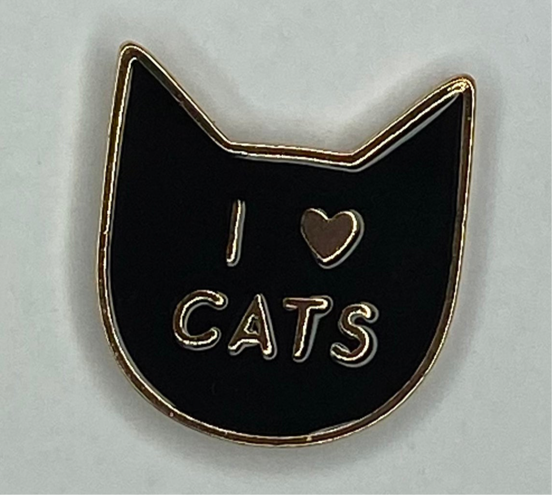 Me encantan los gatos Pin de esmalte