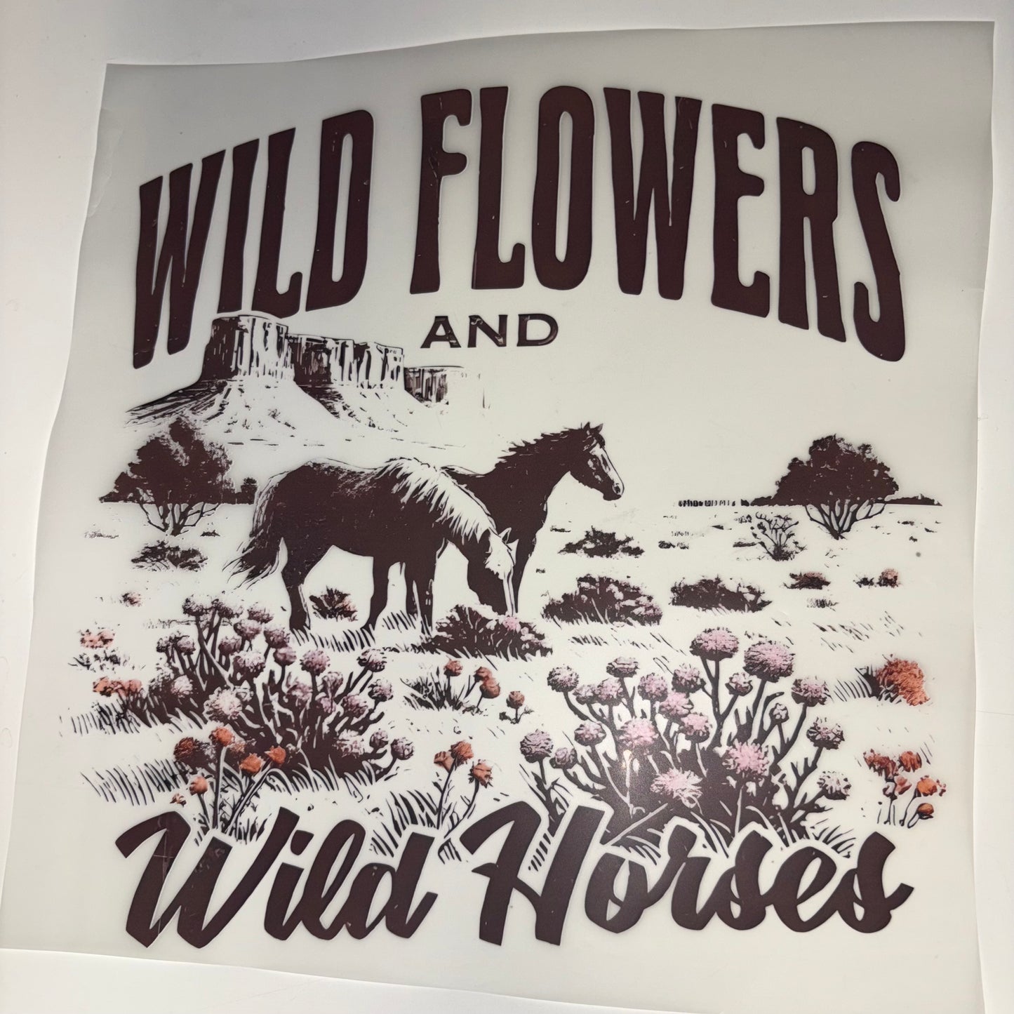 WESTERN | Wildflowers and Wild Horses SHIRT TRANSFER