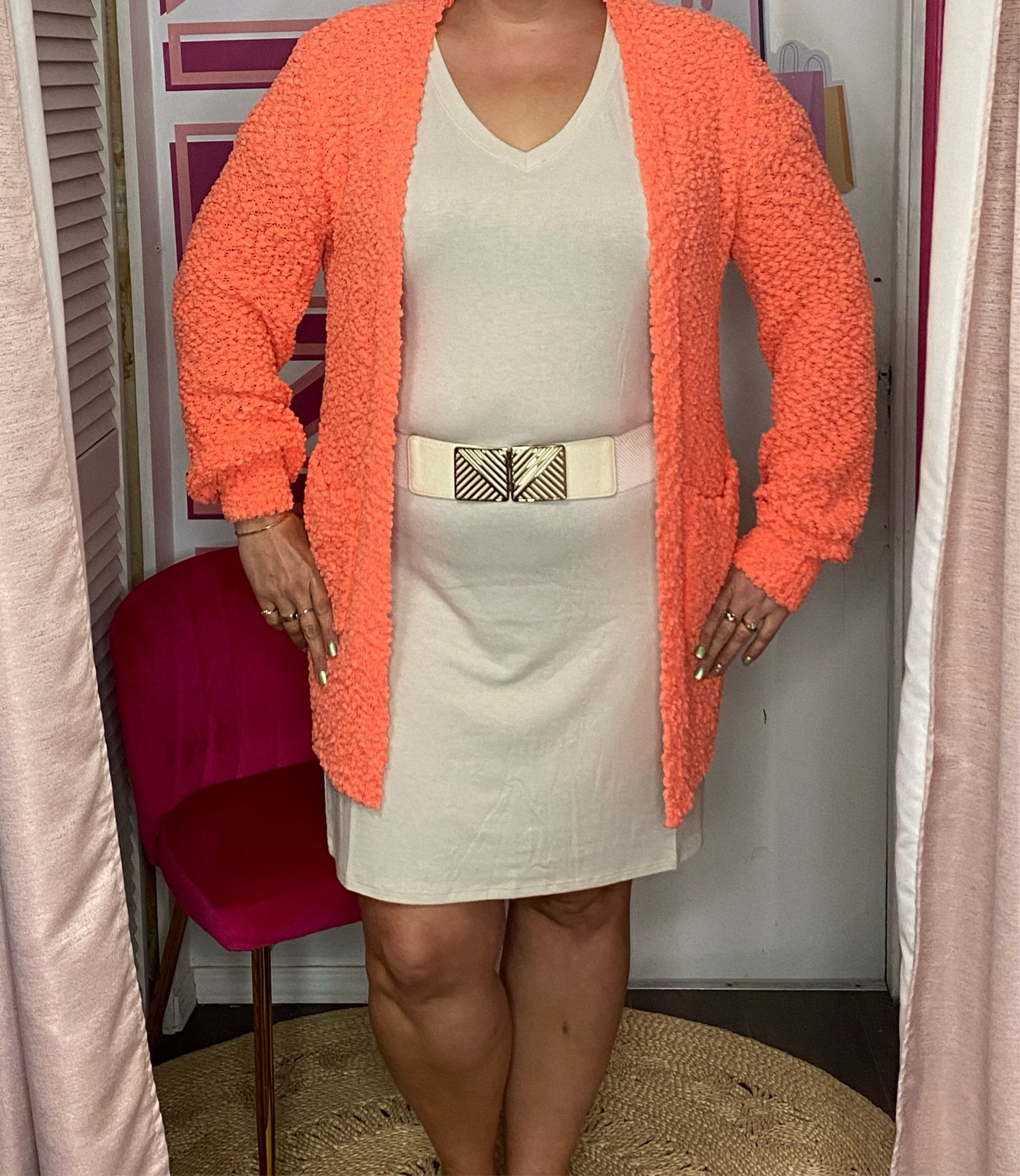 Coral cardigan sweater best sale