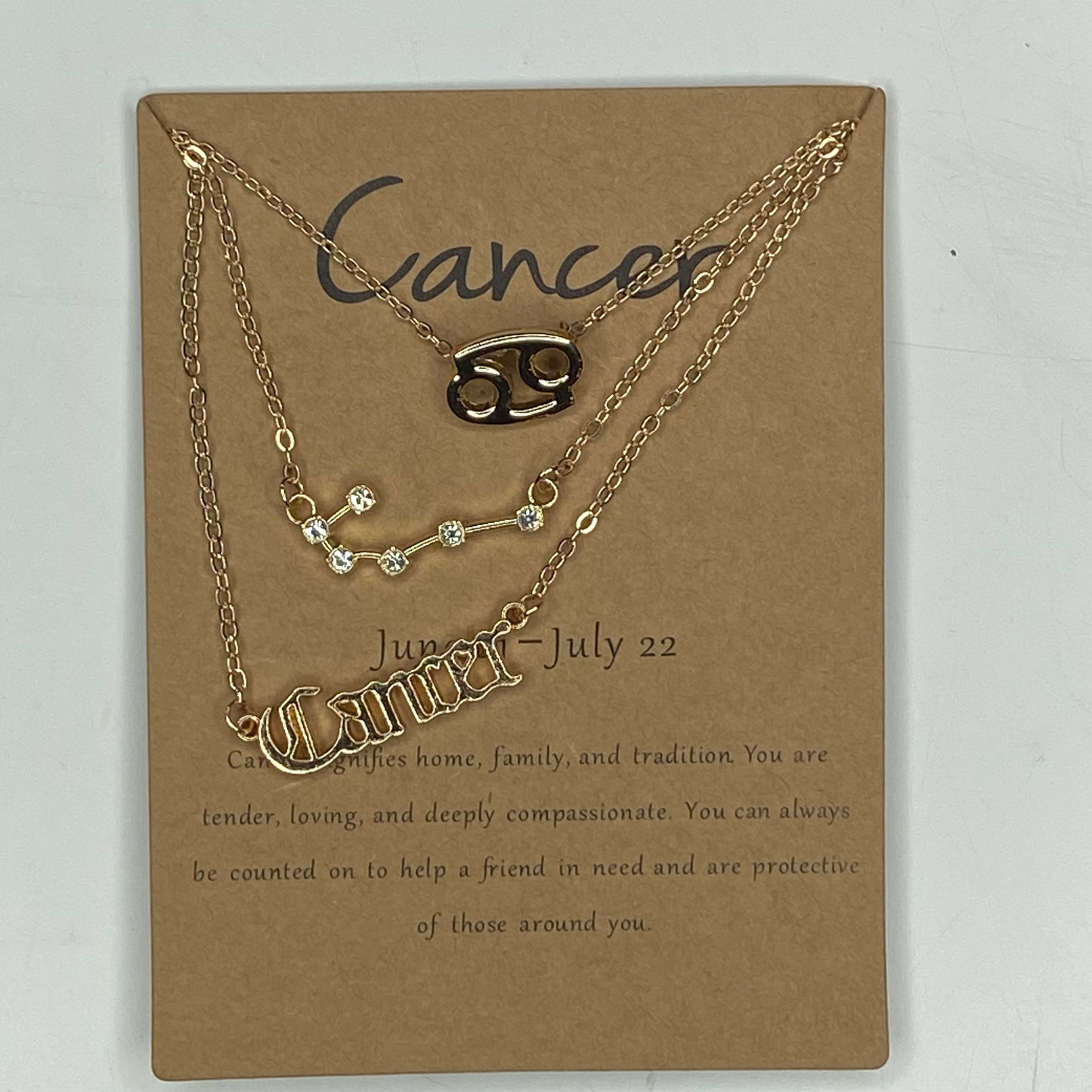 Zodiac Astrological Sign Necklace Set