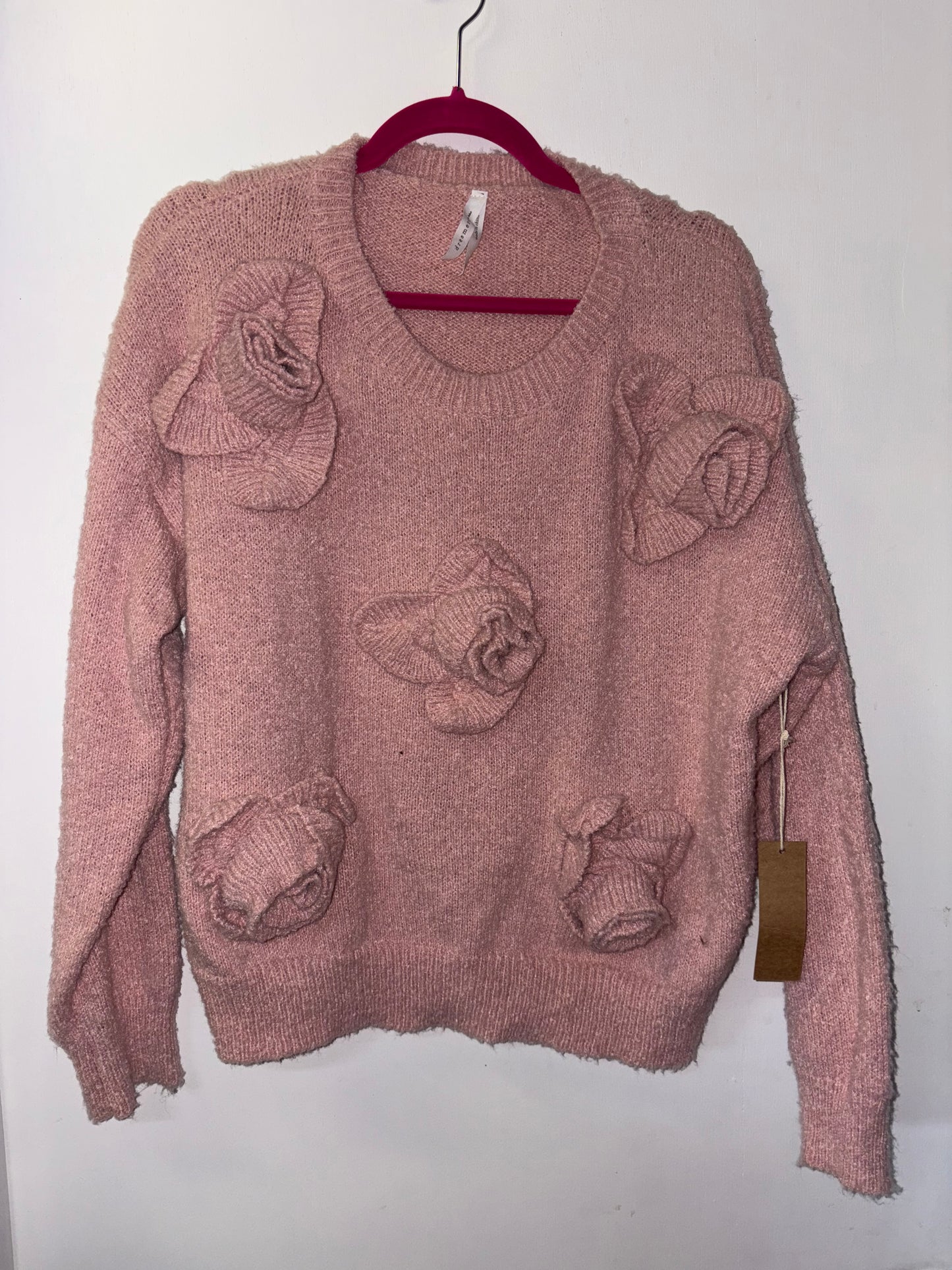 FINAL SALE DREAMERS by Debut Rose Sweater