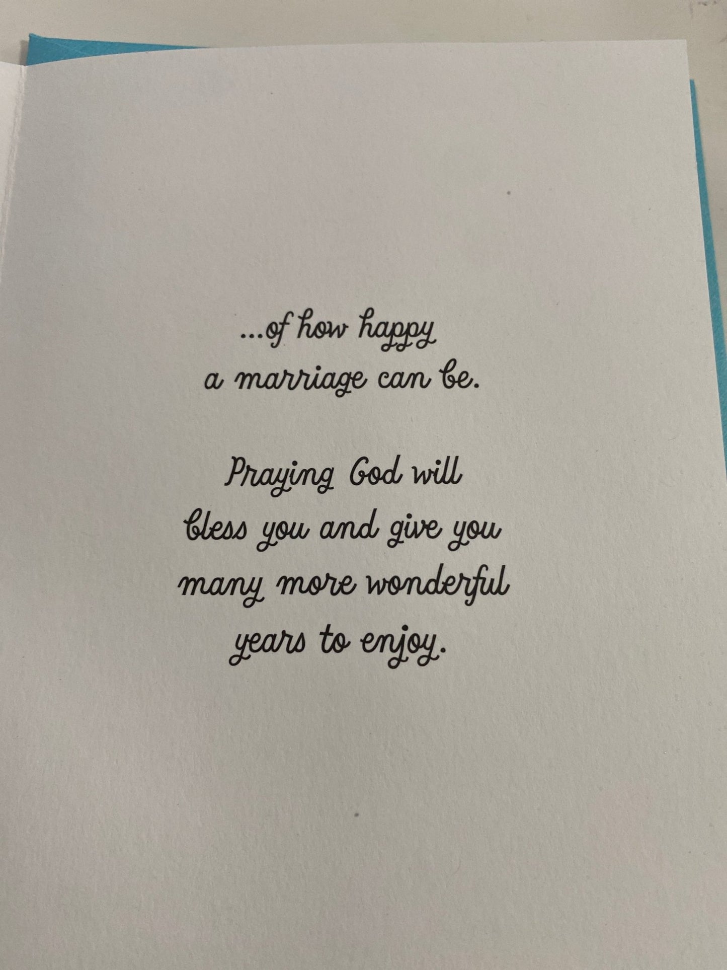 Blessings on your Anniversary Greeting Card