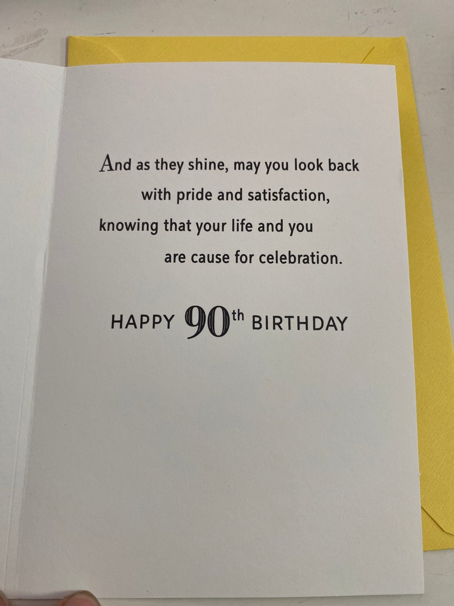 90th Birthday Greeting Card