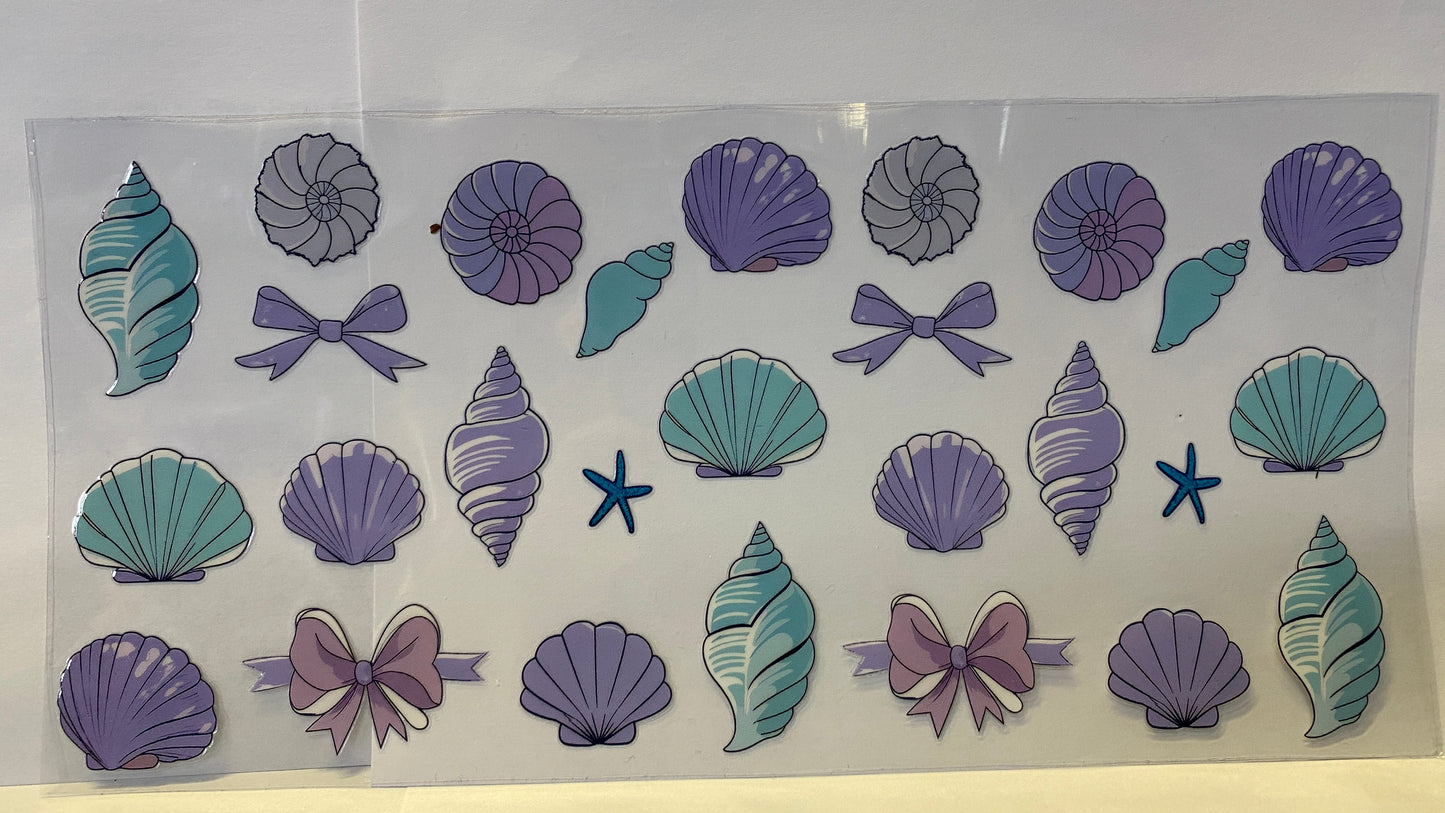 Seashell Blue & Lavender CUP WRAP