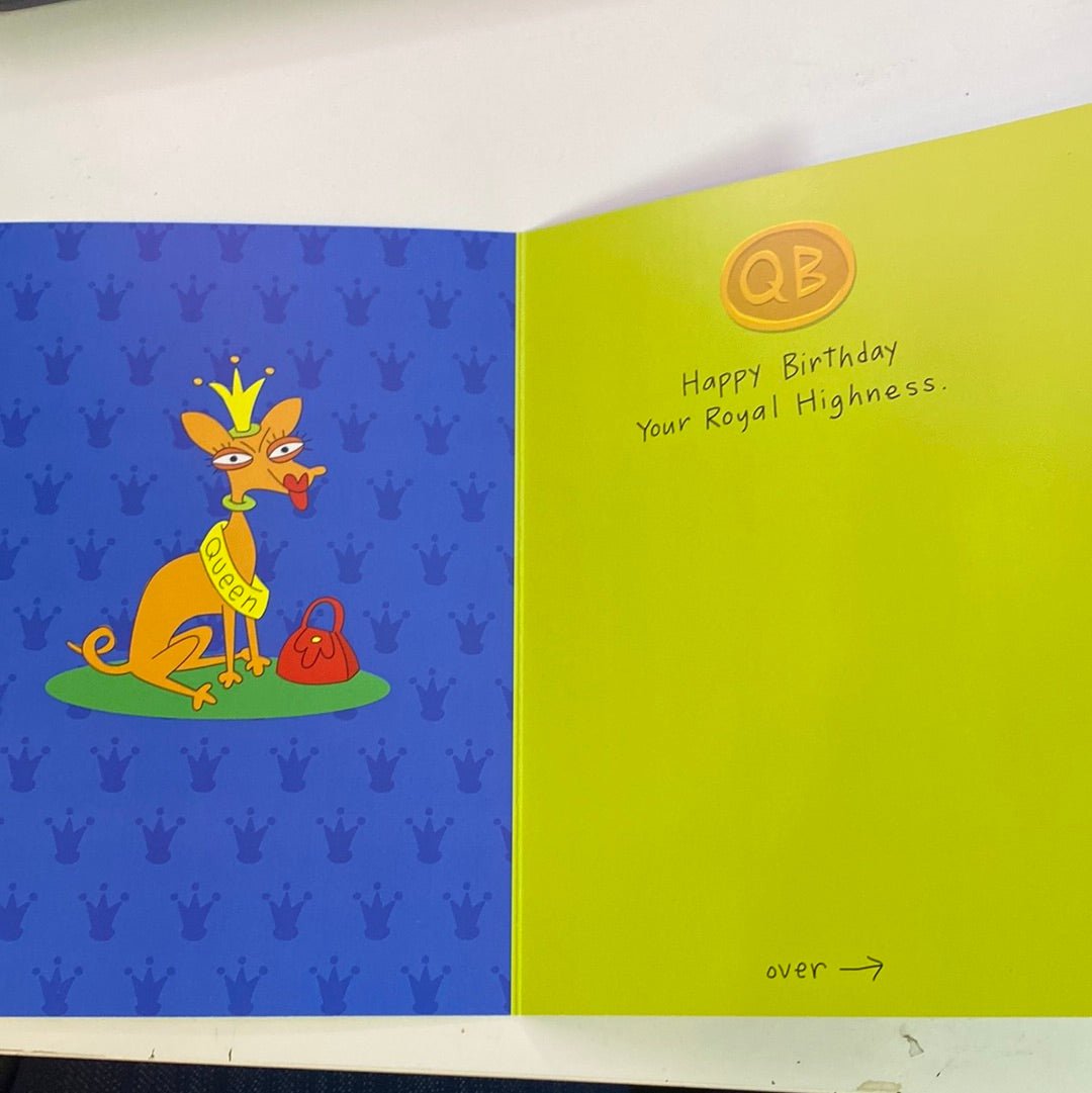 Queen B Birthday Greeting Card