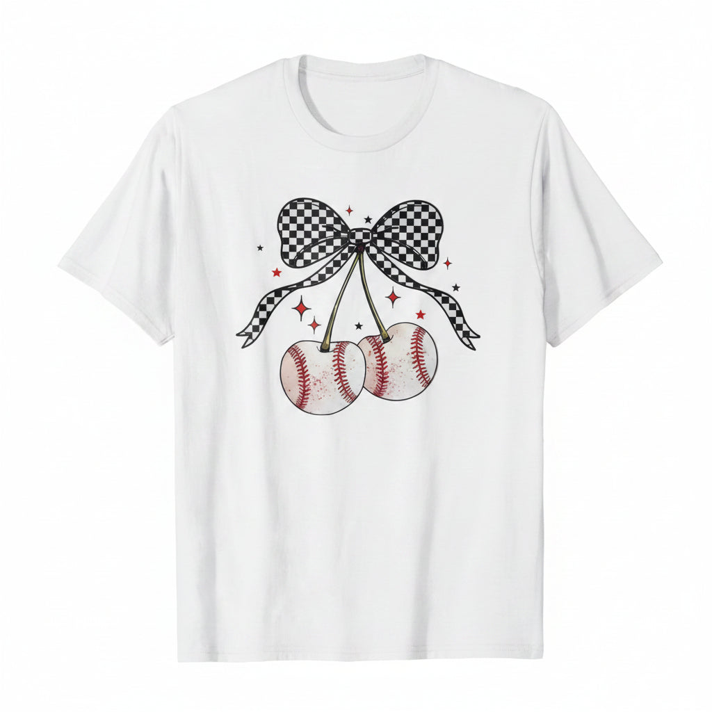 Baseball Cherry Shirt Transfer