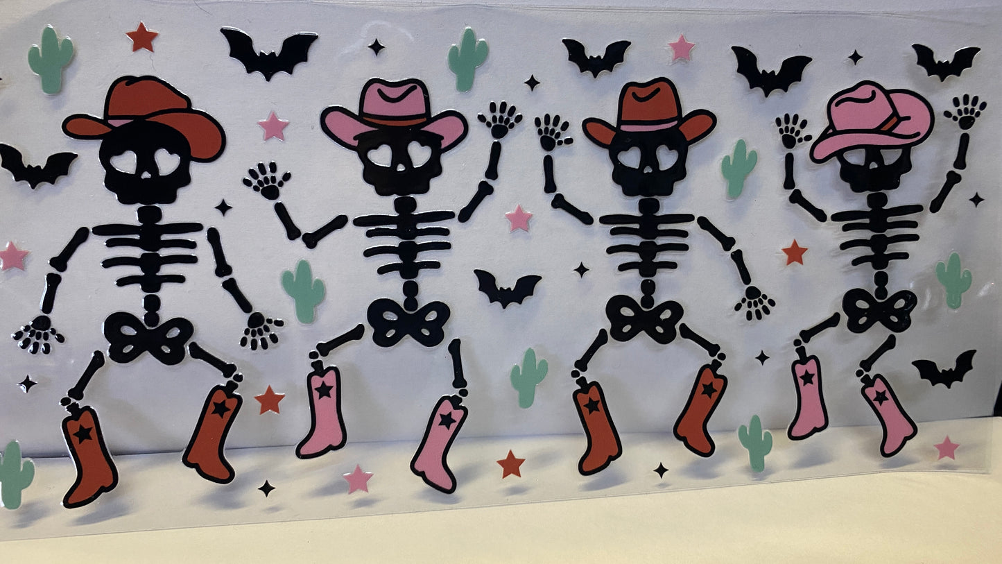 Dancing Skull CUP WRAP