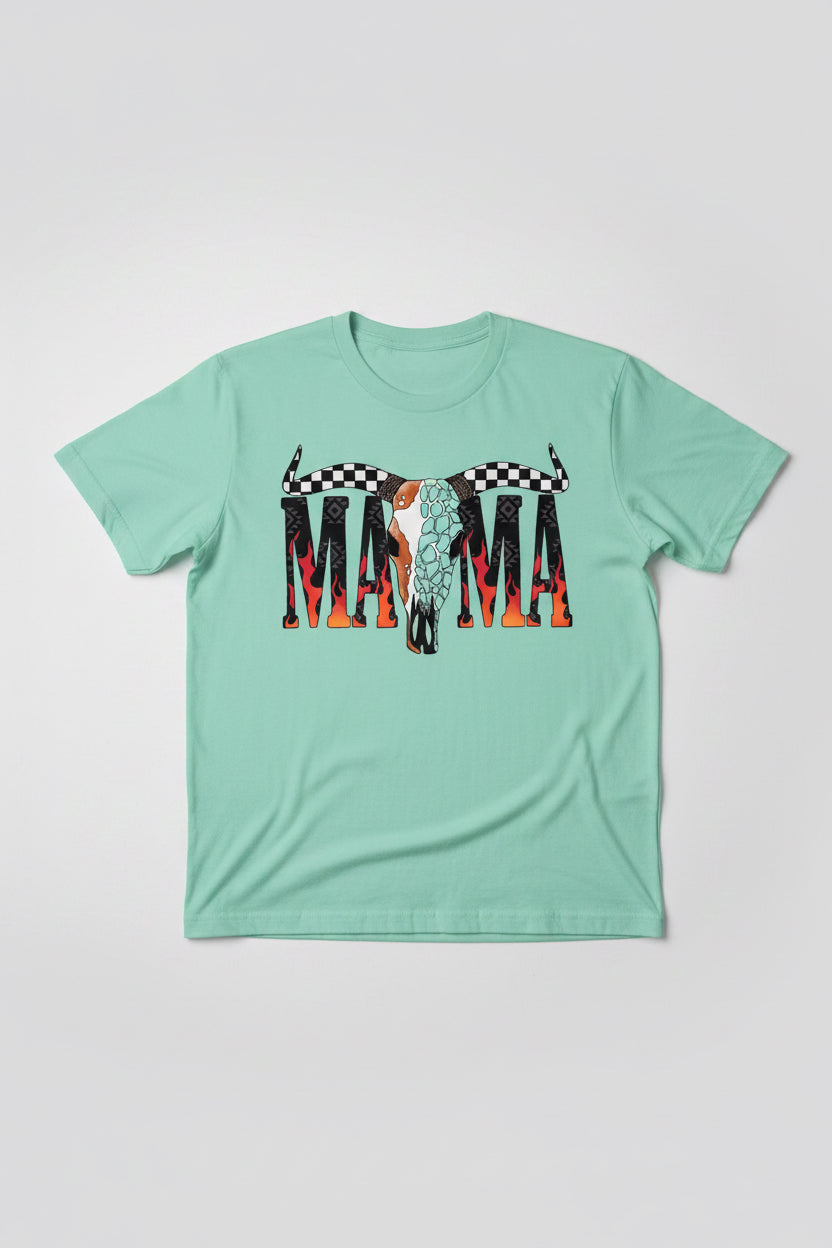 Mama Western Shirt Transfer