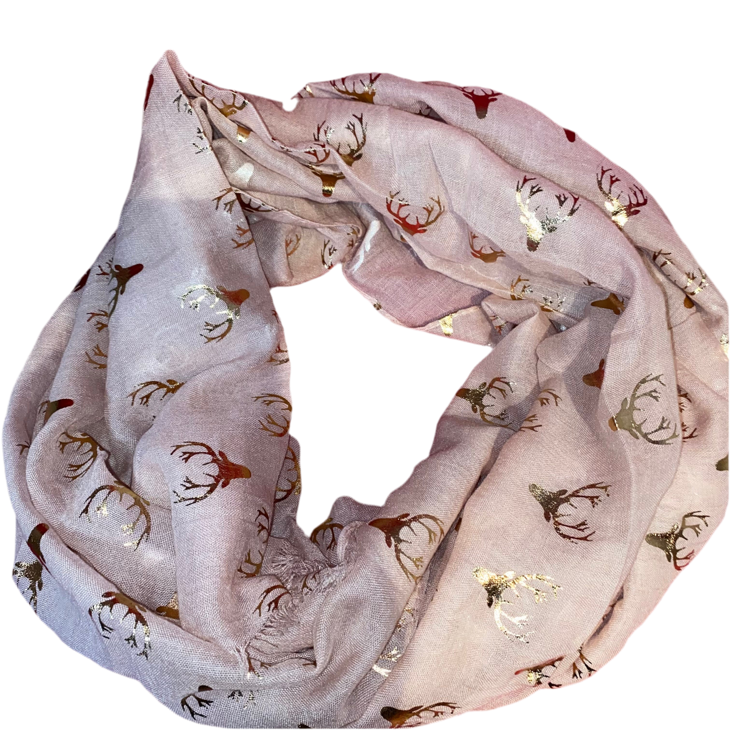 Rose Gold Reindeer Deer Scarf | 3 Colours