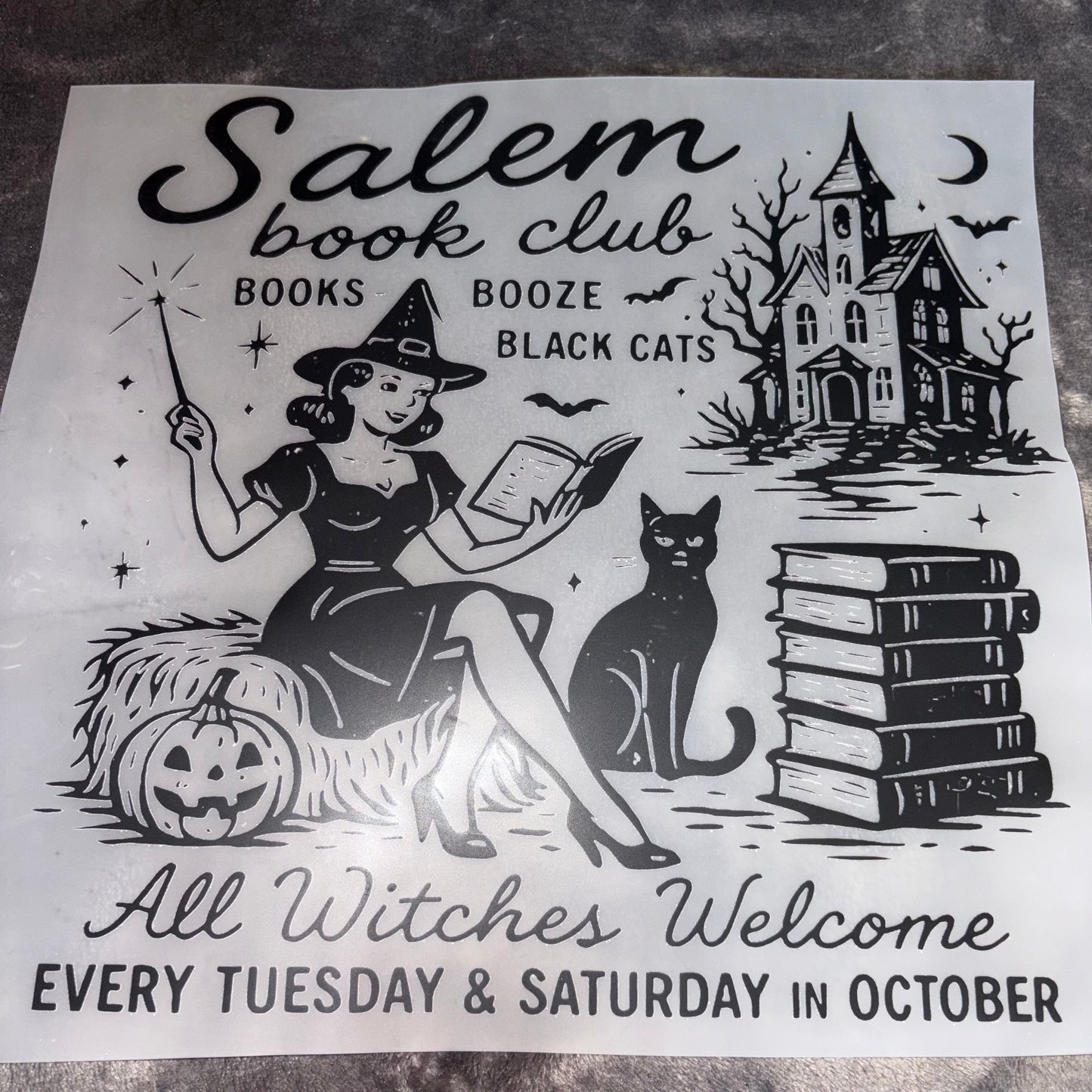 HALLOWEEN | Salem Book Club Shirt Transfer