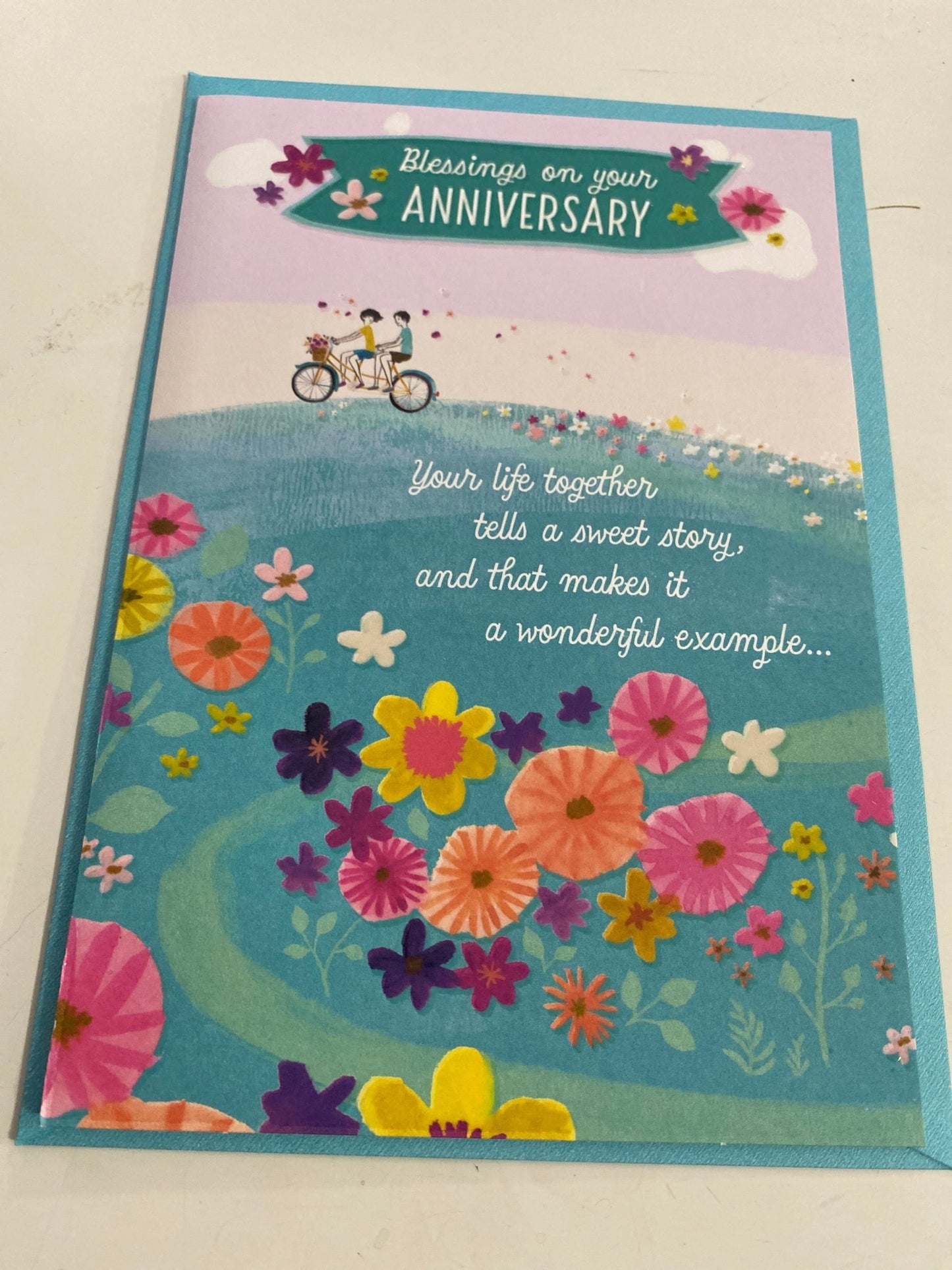 Blessings on your Anniversary Greeting Card