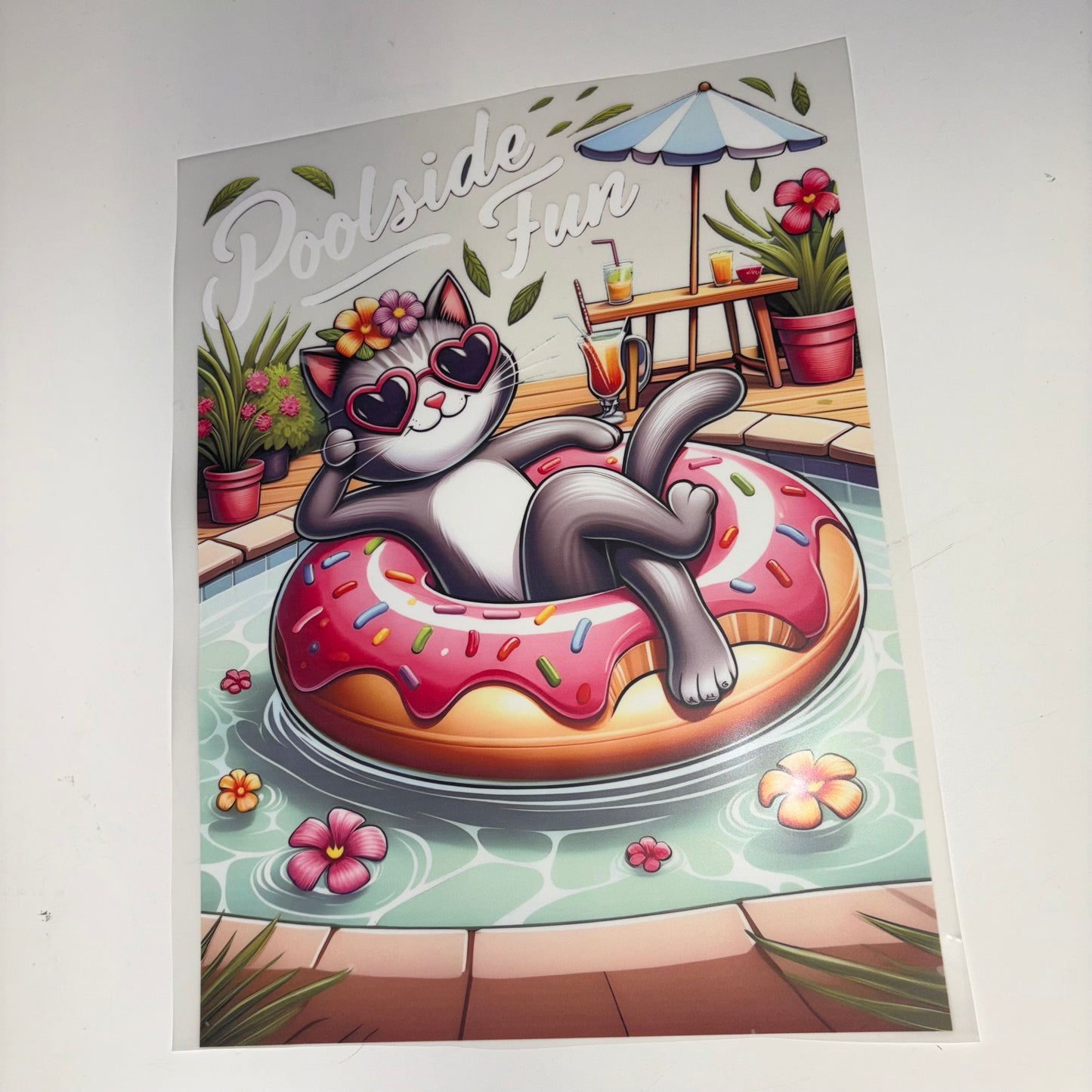 CAT | Poolside Fun SHIRT TRANSFER