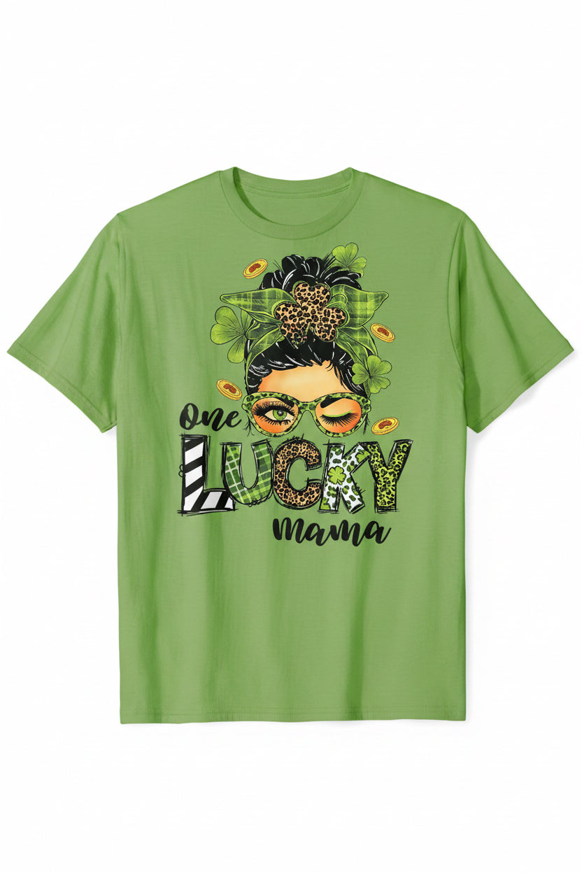 One Lucky Mama Shirt Transfer