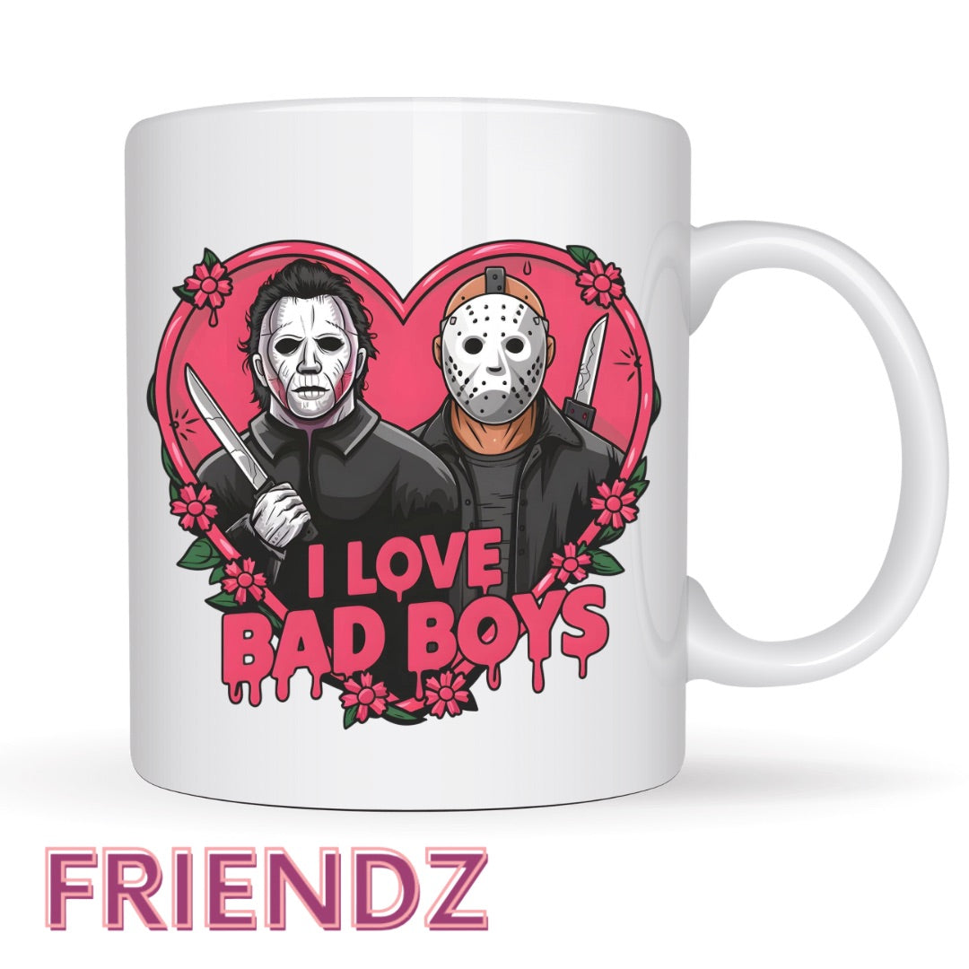 I Love Bad Boys Valentine Mug