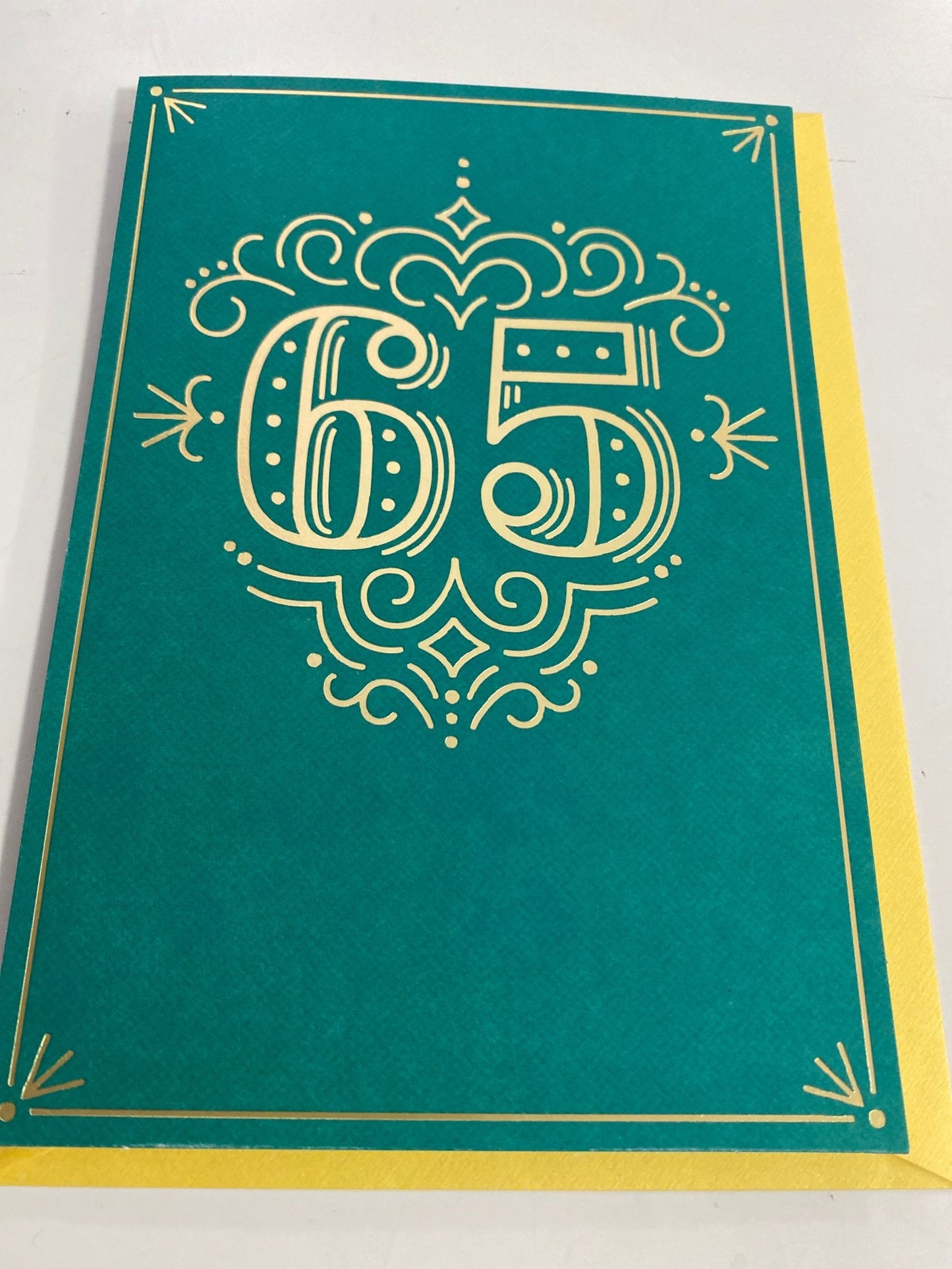 65 Birthday Greeting Card
