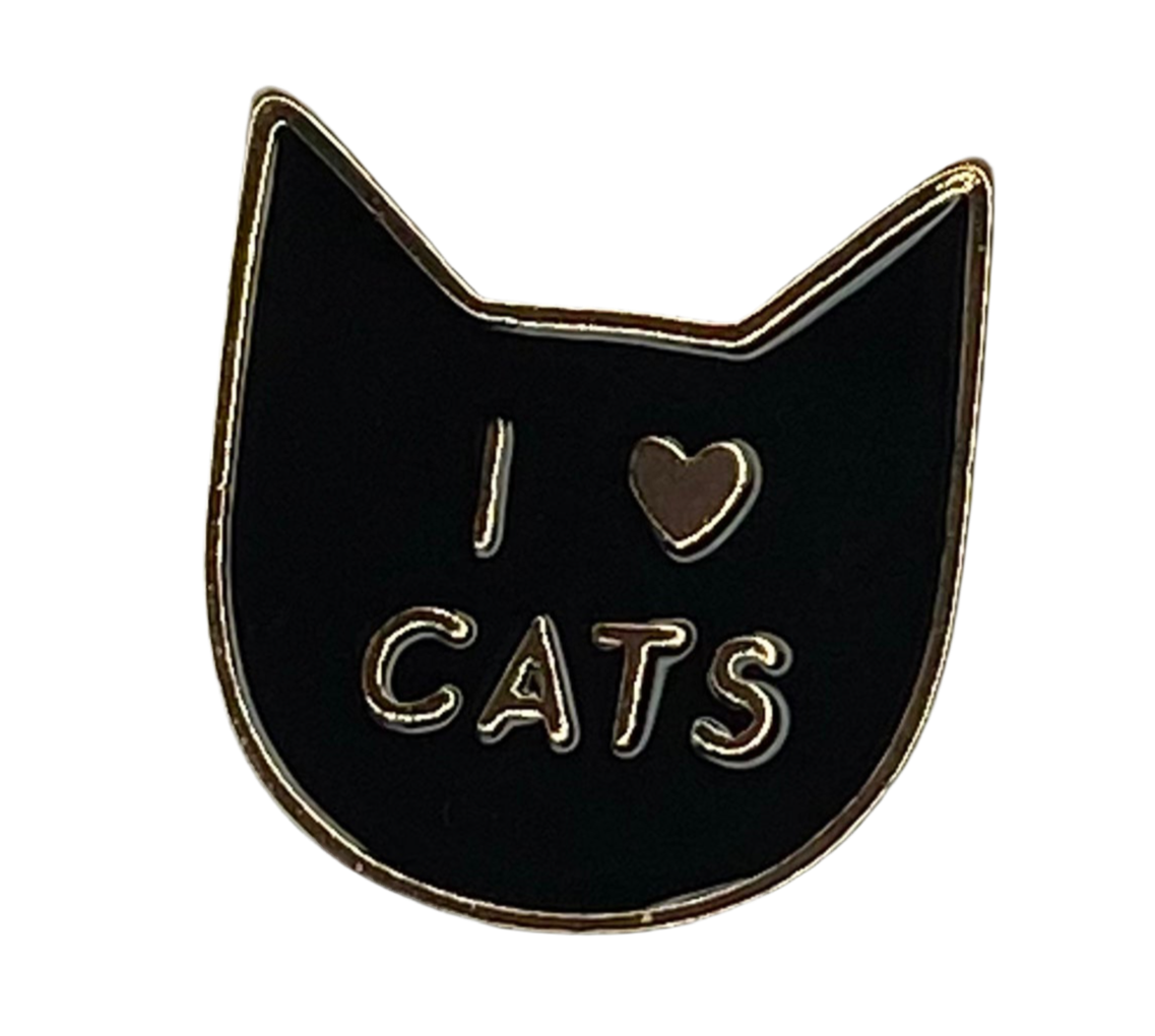 Me encantan los gatos Pin de esmalte