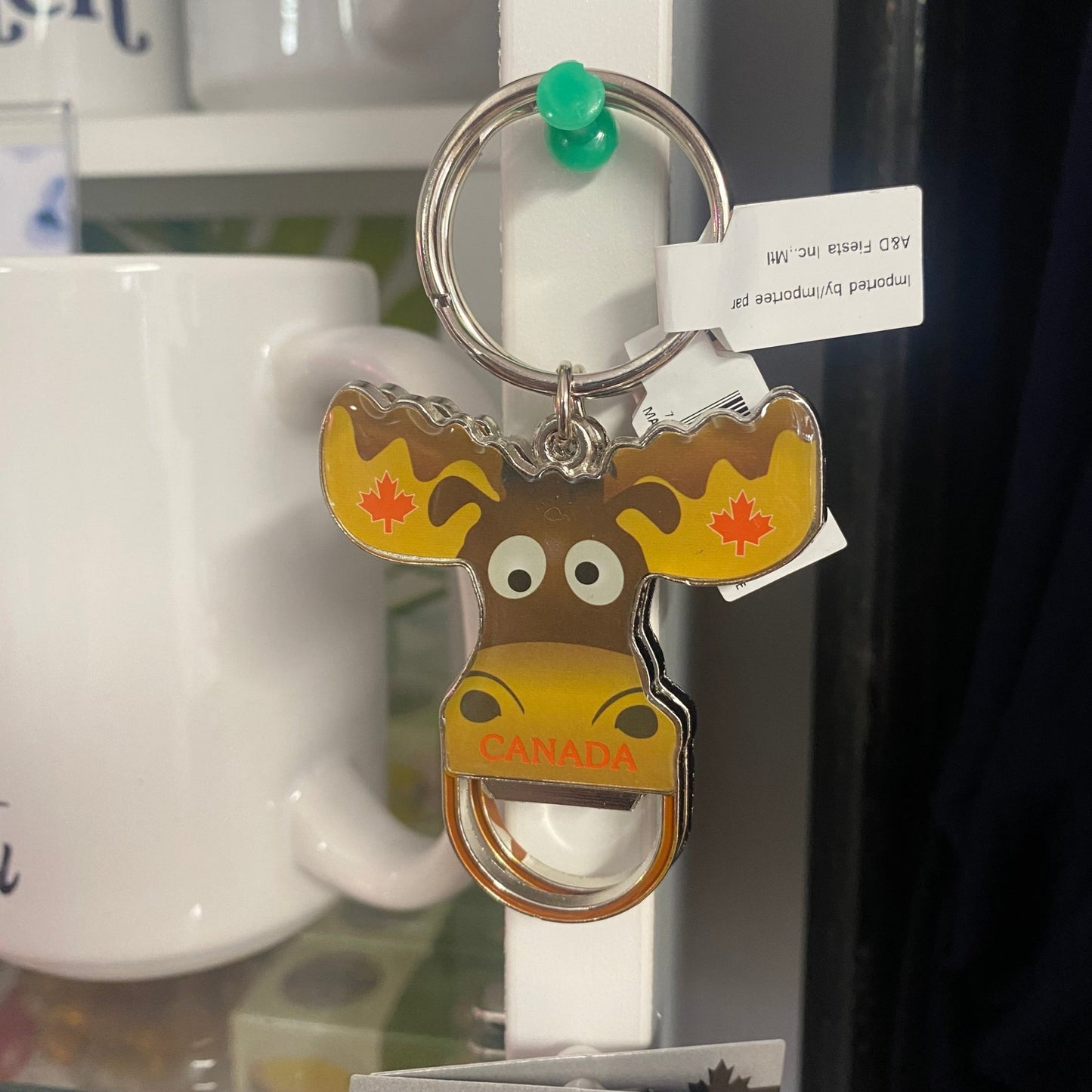 Moose Bottle Opener Canada Keychain Souvenir