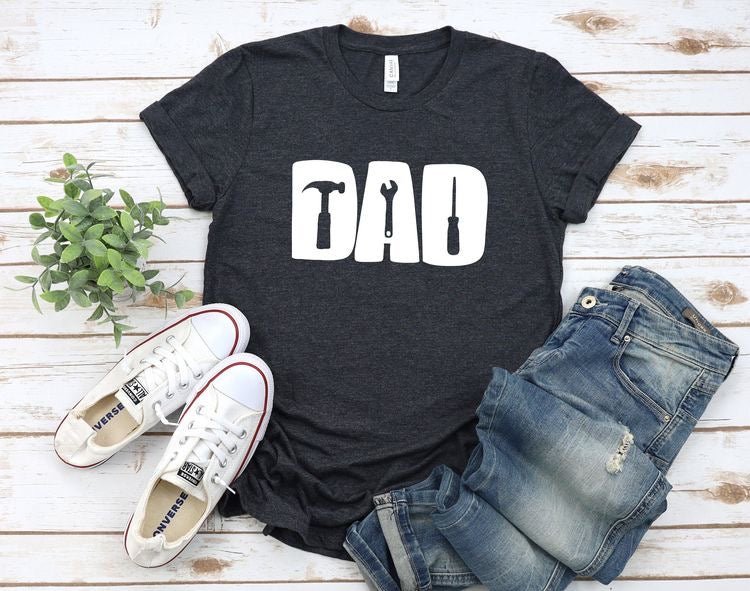 Dad Can Fix It Graphic Tee Shirt Fathers Day