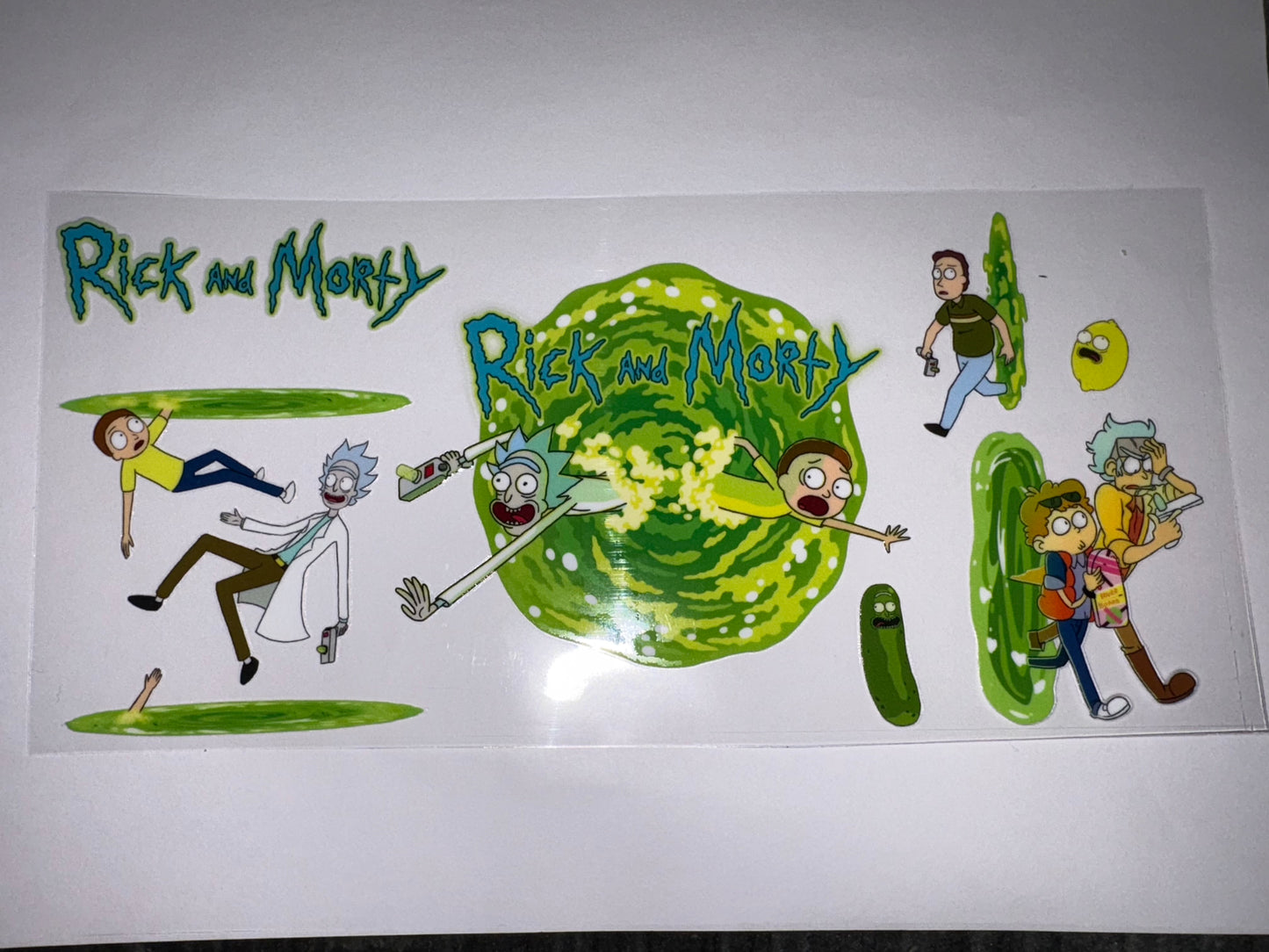 Rick Morty Cup Wrap DIY