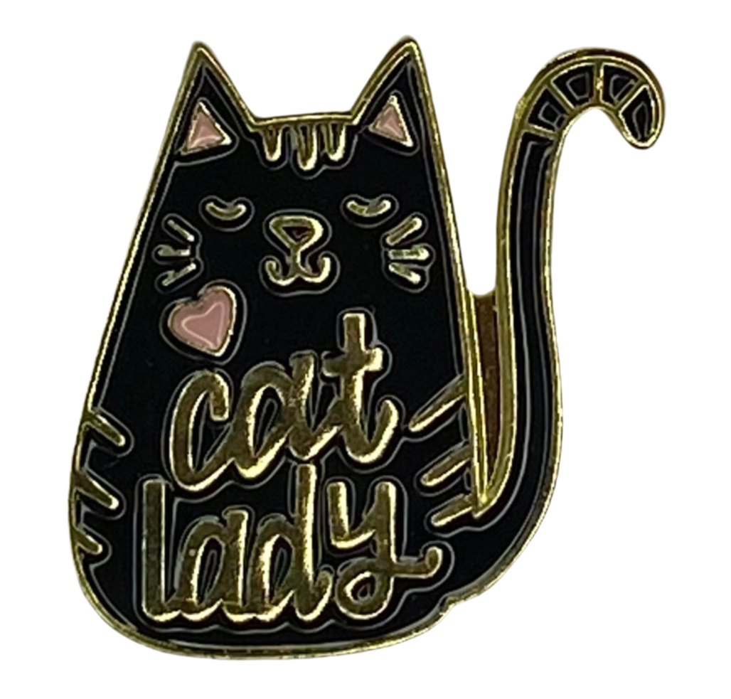 Épingle d’émail de dame de chat