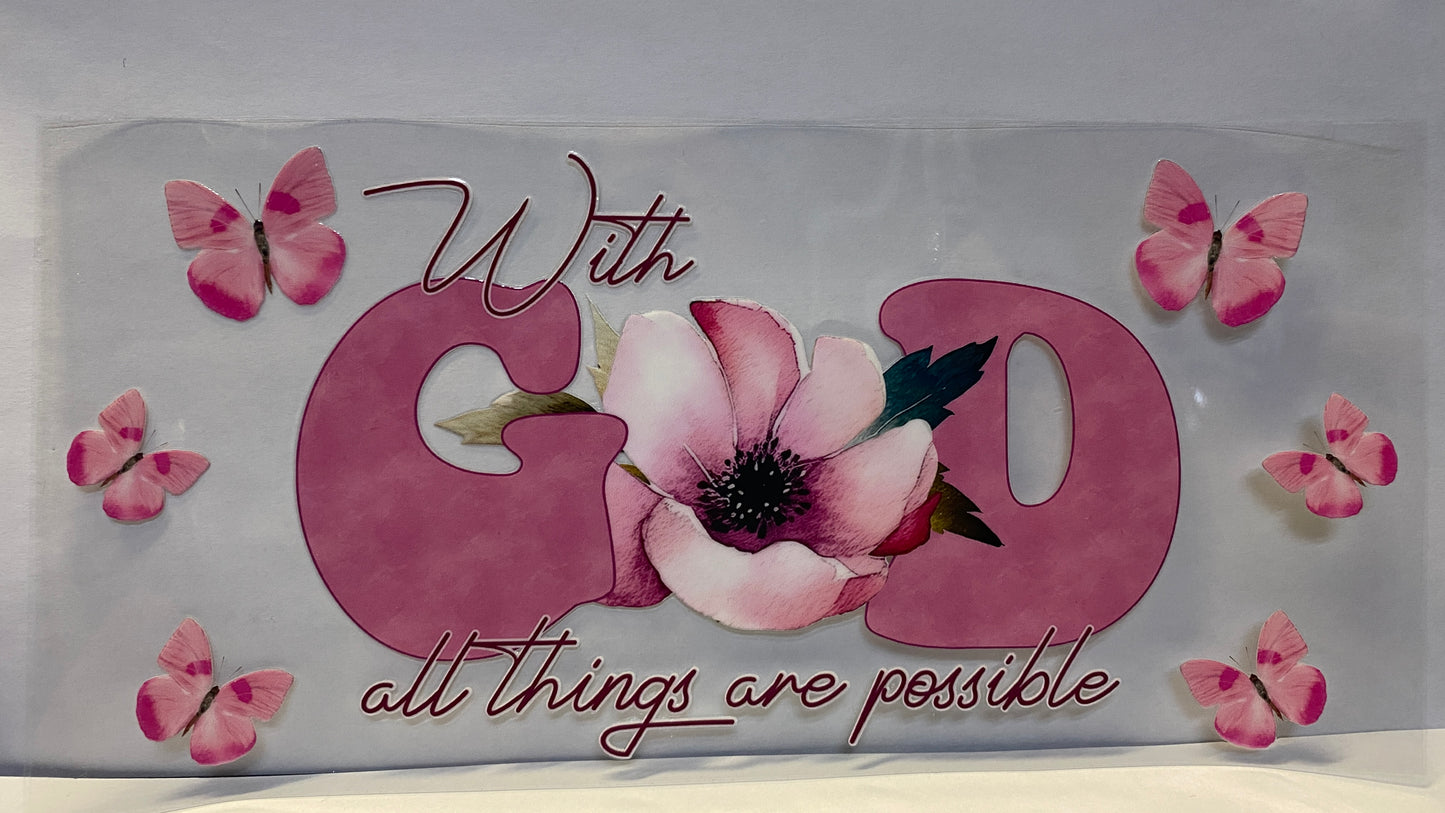 With God All Things are Possible CUP WRAP