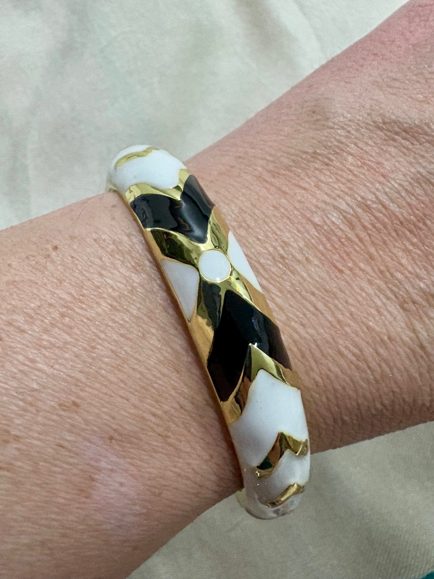 Chevron Bangle Bracelet