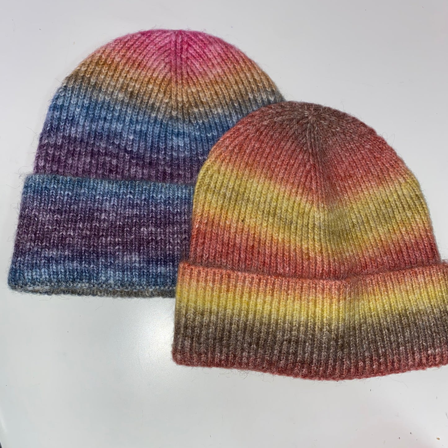Rainbow Knit Toque Hat (2 Colours)