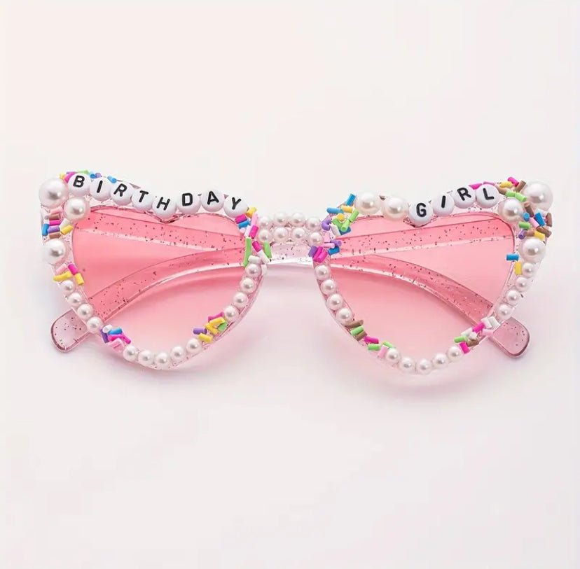 Birthday Girl Novelty Heart Shaped Ladies Sunglasses