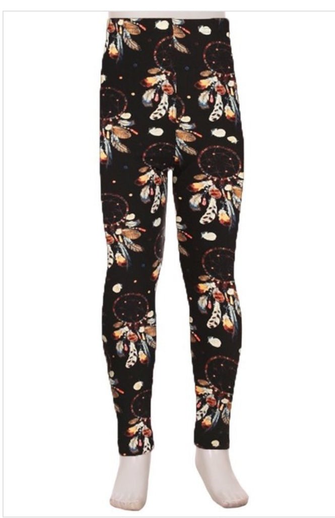 FINAL SALE Dreamcatcher Print Kids Leggings