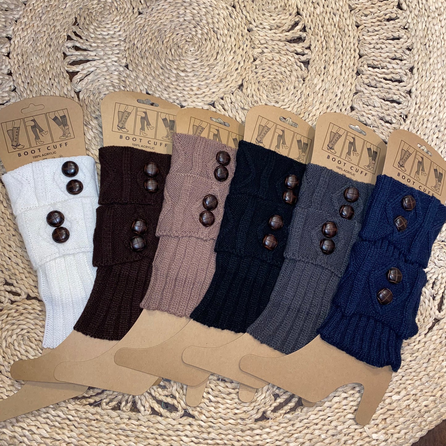 Boot Cuffs | Short Knitted Leg Warmers