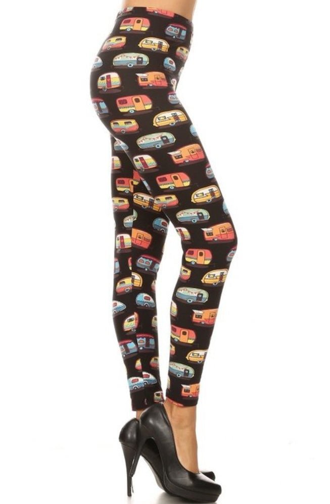 RV Camper Print Adult Leggings