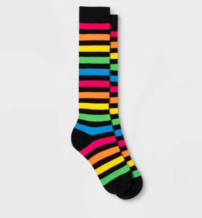 Women’s Rainbow Striped Knee High Socks