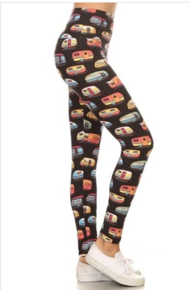 Leggings de acampada de remolque vintage
