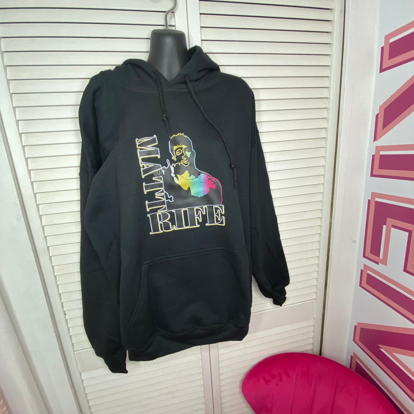 Matt Rife Graphic Print Hooded Sweatshirt Size: XL