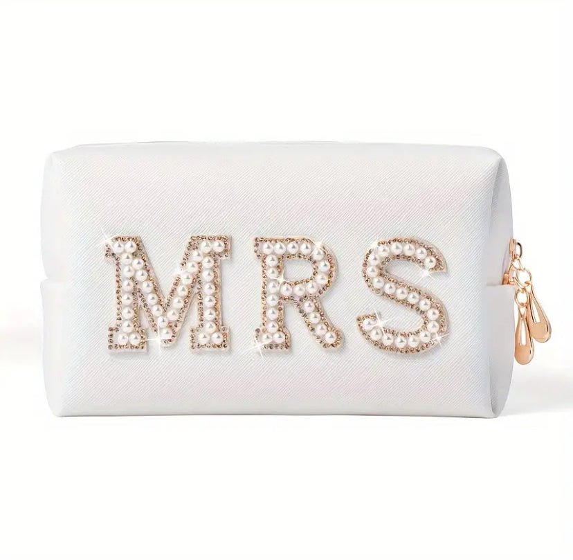 Trousse de maquillage en cuir vegan MRS - Mariage