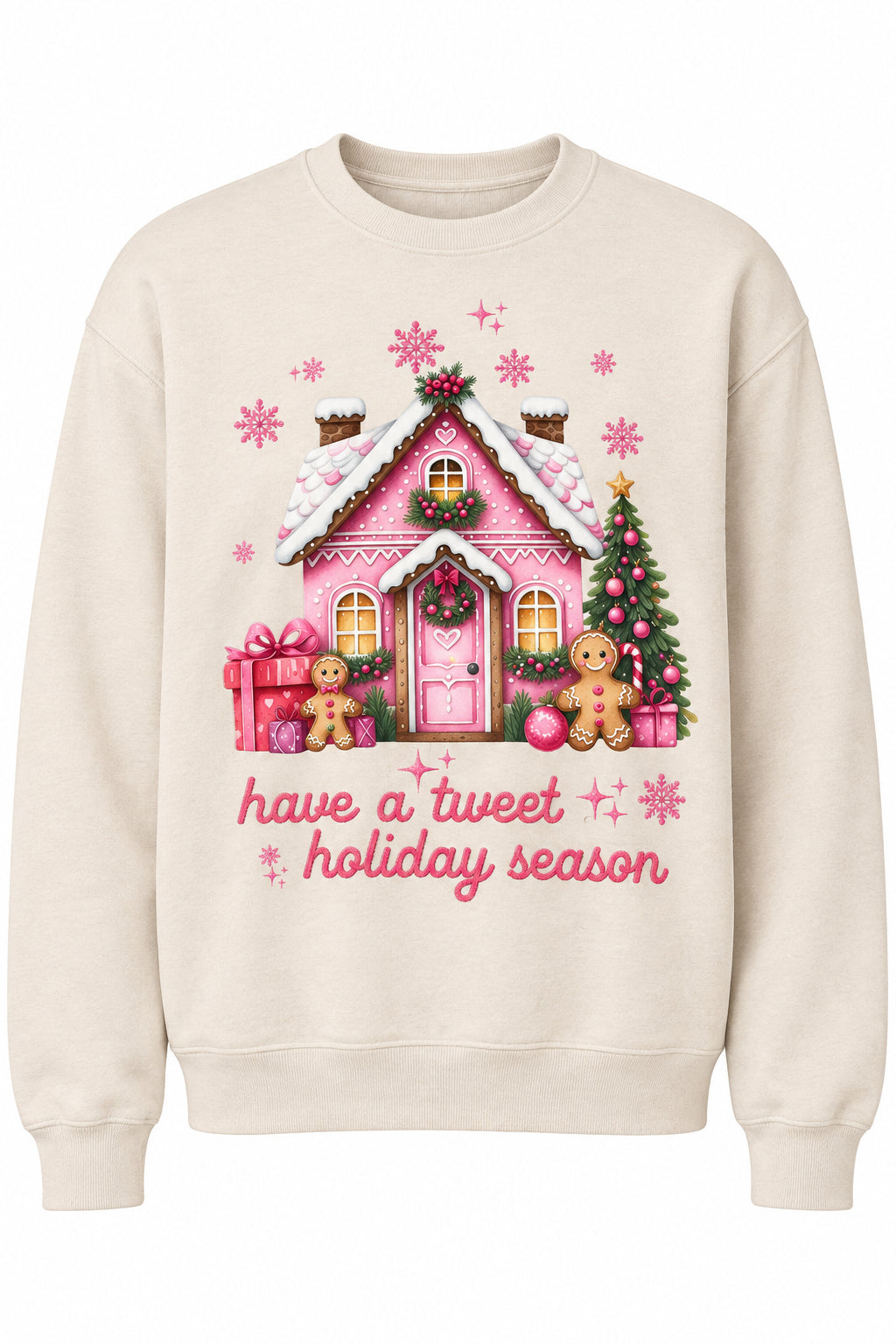 CHRISTMAS | Pink Gingerbread House have a sweet holiday season SHIRT TRANSFER
