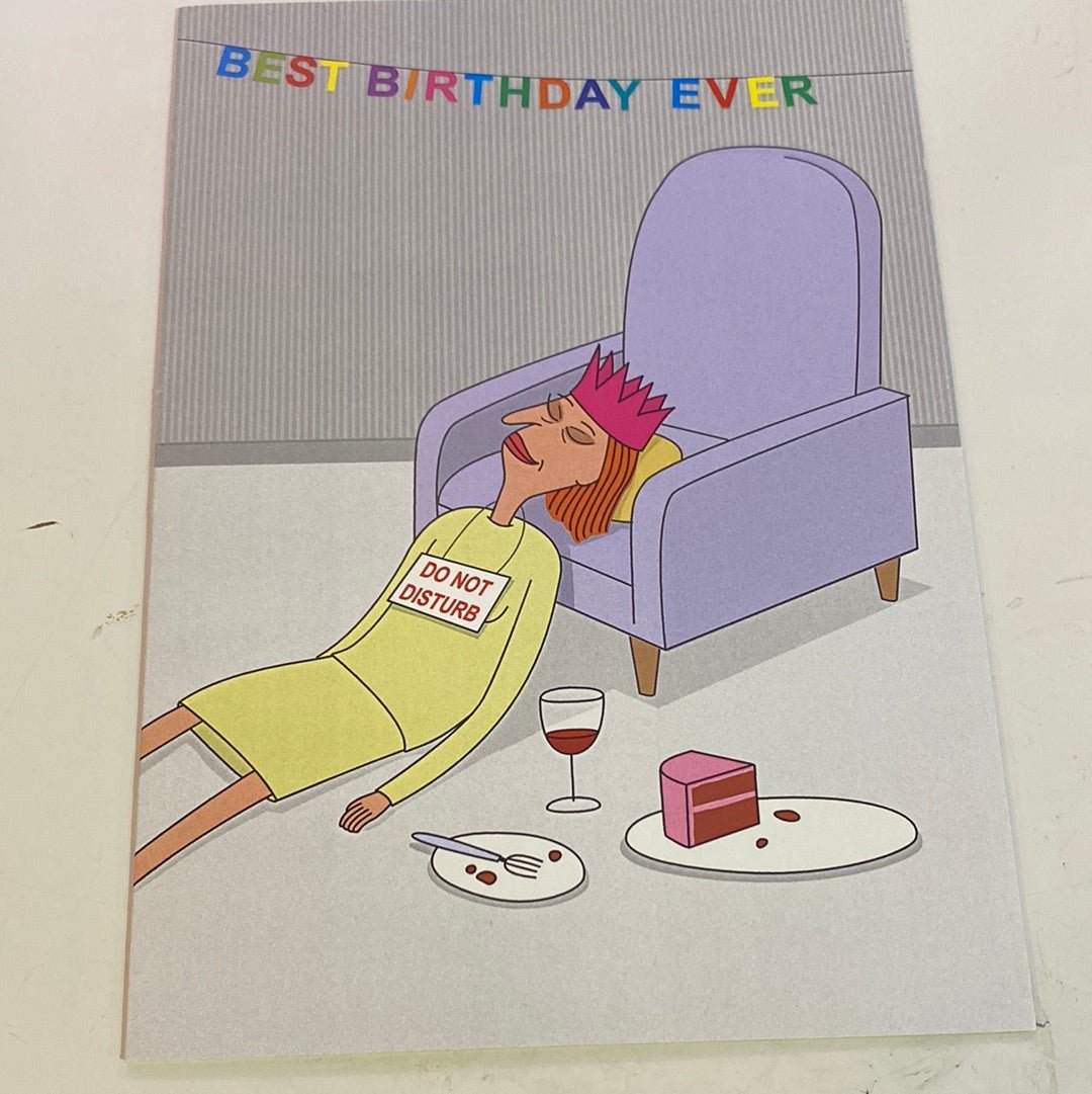 Do Not Disturb Birthday Greeting Card