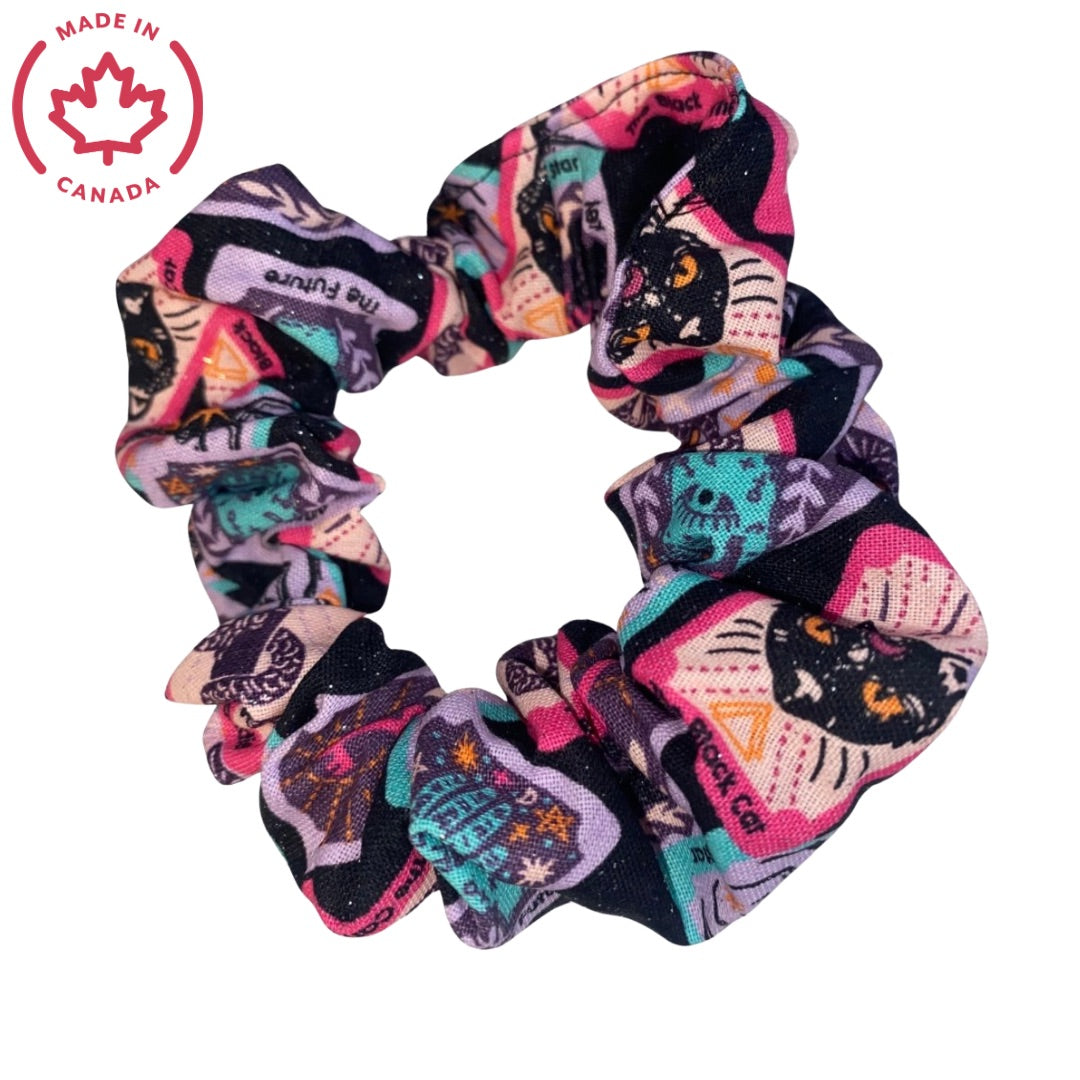 Tarot Card Pink & Purple Hair Scrunchie