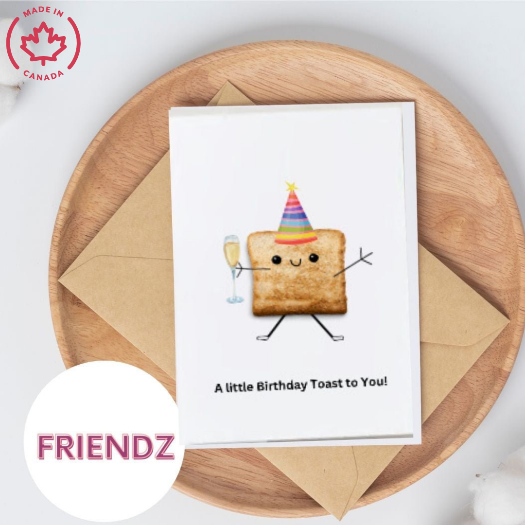 A Little Birthday Toast Greeting Card