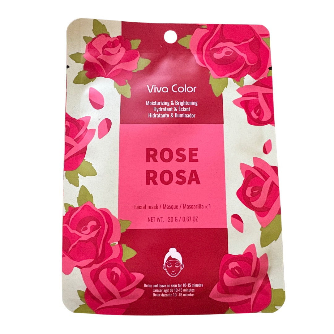 Facial Sheet Mask Rose - Moisturizing & Brightening